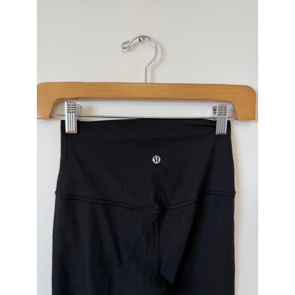 Lululemon Align Ribbed High-Rise Pant 25" – Black – Size 4 – NWOT - Picture 5 of 7
